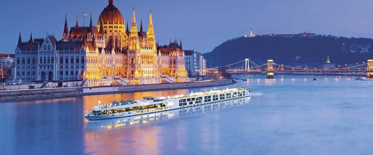 A Scenic River Cruises ship at sea