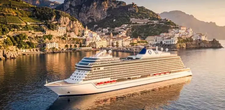 A Oceania Cruises ship at sea