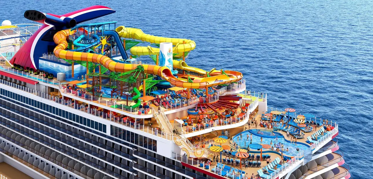 A Carnival Cruise Line ship at sea