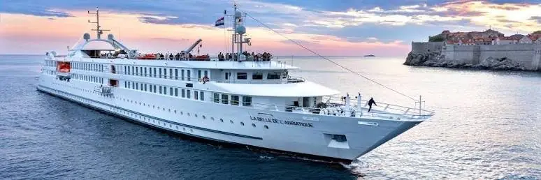 A CroisiEurope ship at sea