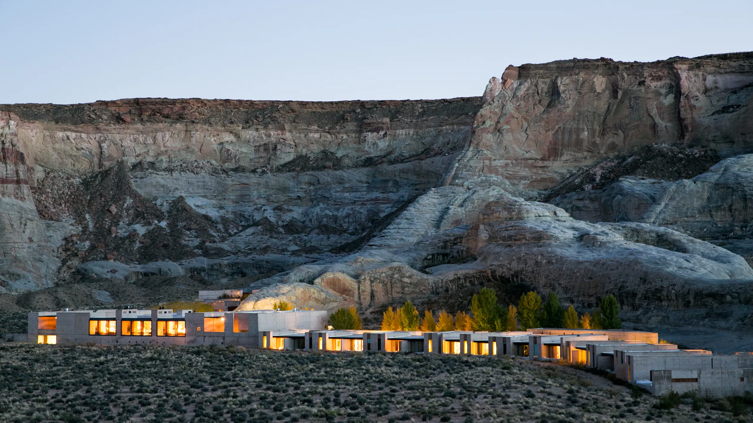 Amangiri set into the desert canyons of Utah
