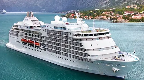 Seven Seas Navigator in the Bay of Kotor, Montenegro
