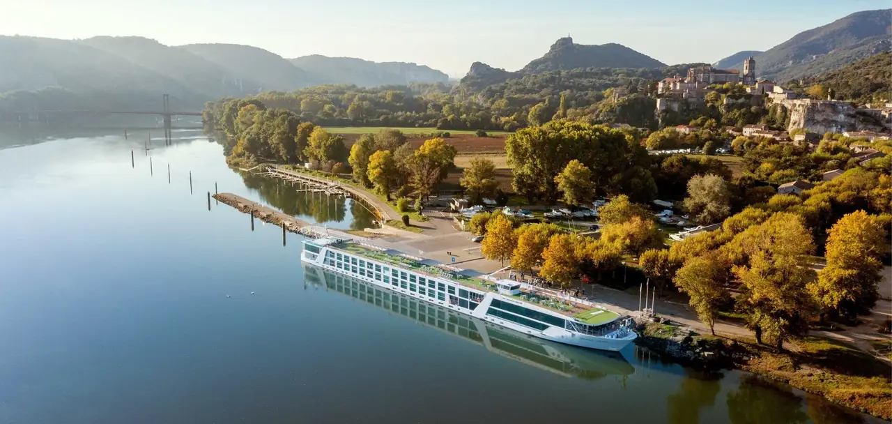 A Emerald Cruises ship at sea